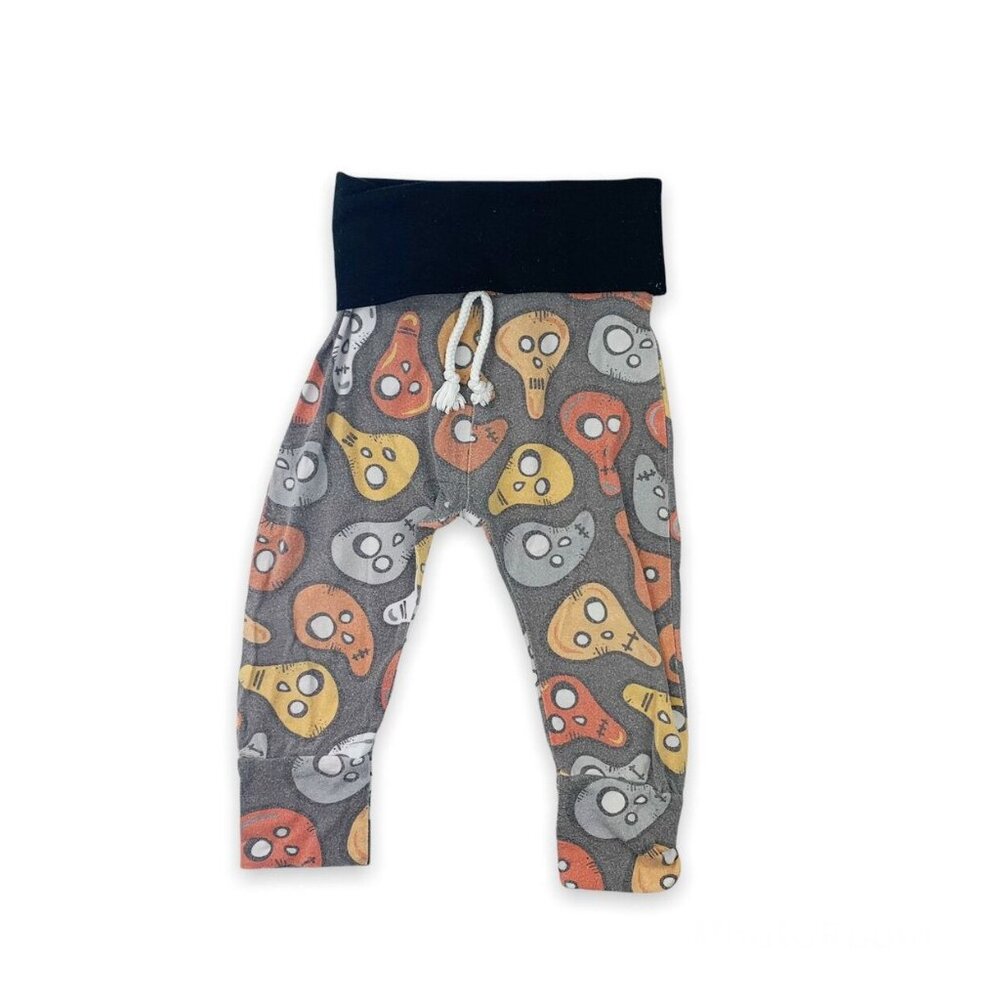 Hazel Blue Scary Face Skinny Joggers